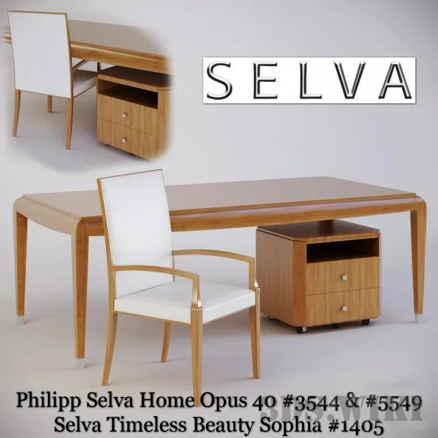 decoration - Philipp Selva Home Opus 40 #3544 & #5549 Selva timeless Beauty Sophia #1405 3D Model