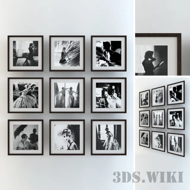 decoration - photo by Lillian Bassman 3D Model