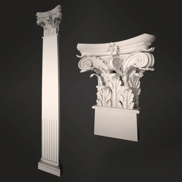 decoration - Pilaster 3D Model
