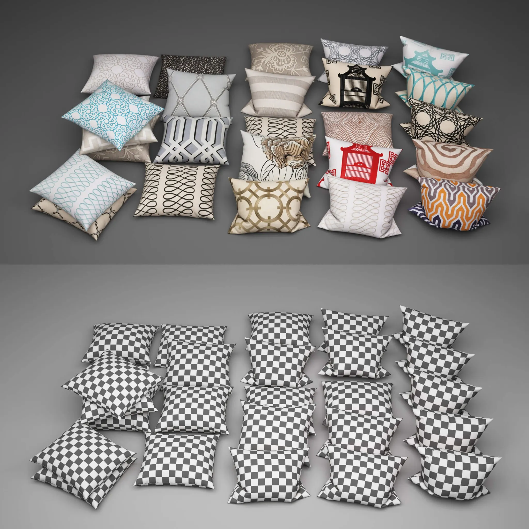 decoration - Pillows collection 771 3D Model
