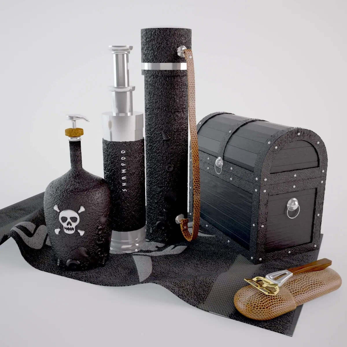 decoration - Pirate set 3D Model