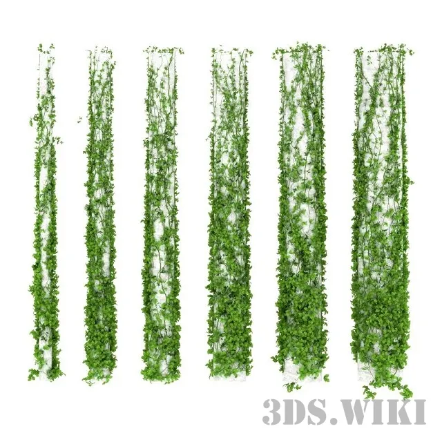 decoration - Plant around columns (6 options) 3D Model
