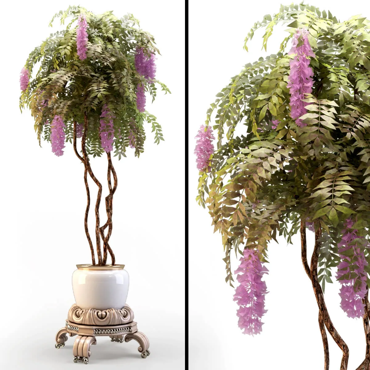decoration - Plant in classic pot 3D Model
