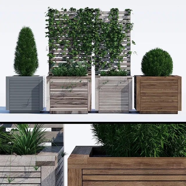 decoration - Planters 3D Model