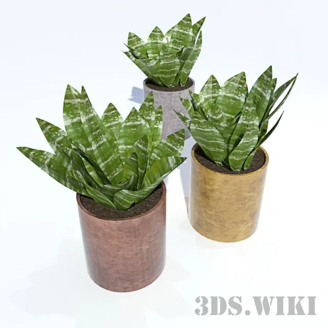 decoration - Potted weed 3D Model