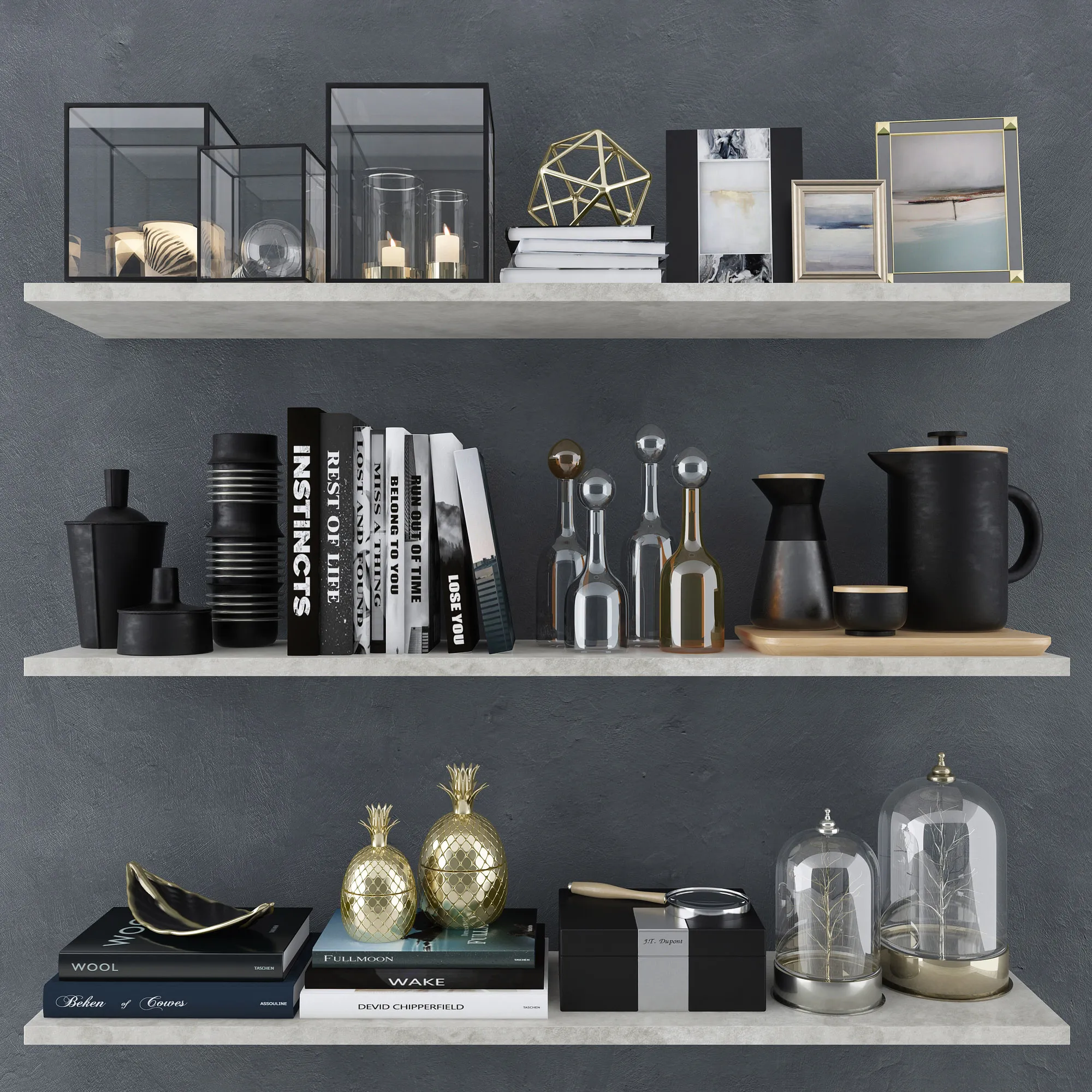 decoration - Pottery Barn decorative set 53 3D Model