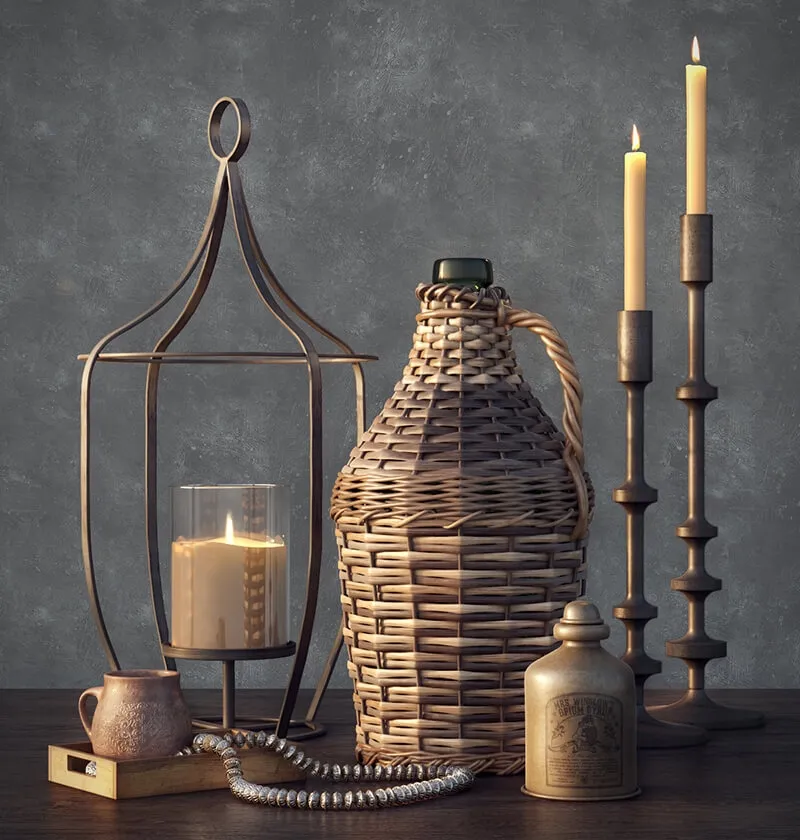 decoration - PotteryBarn decoration set 3D Model