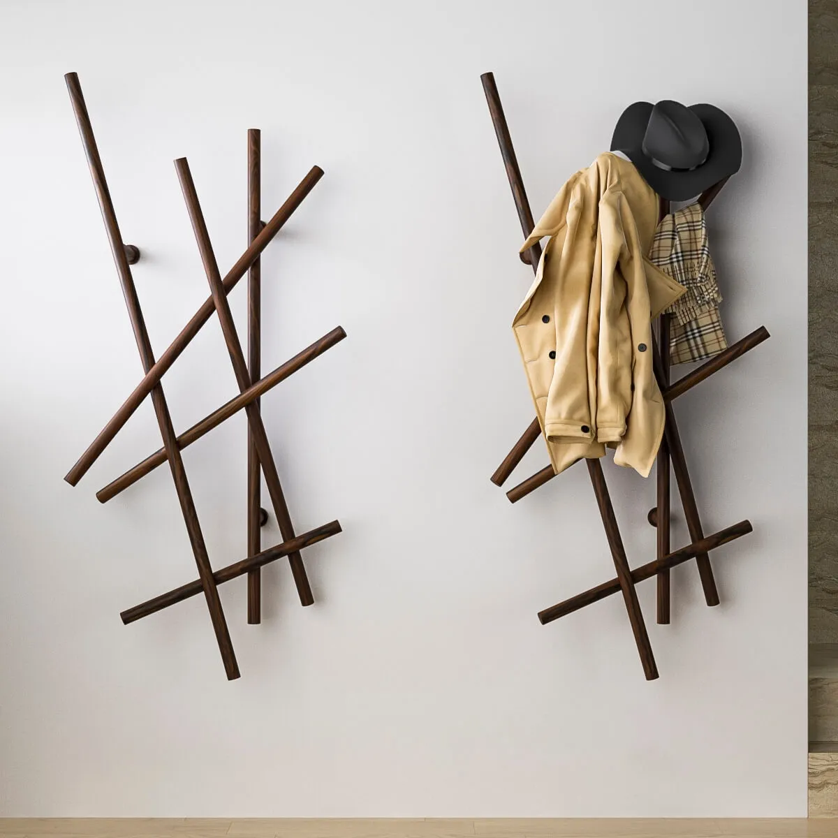 decoration - Prada and Burberry Set in the hallway 3D Model