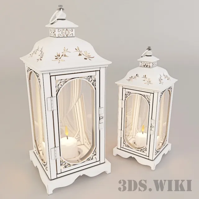 decoration - Provence style lantern 3D Model