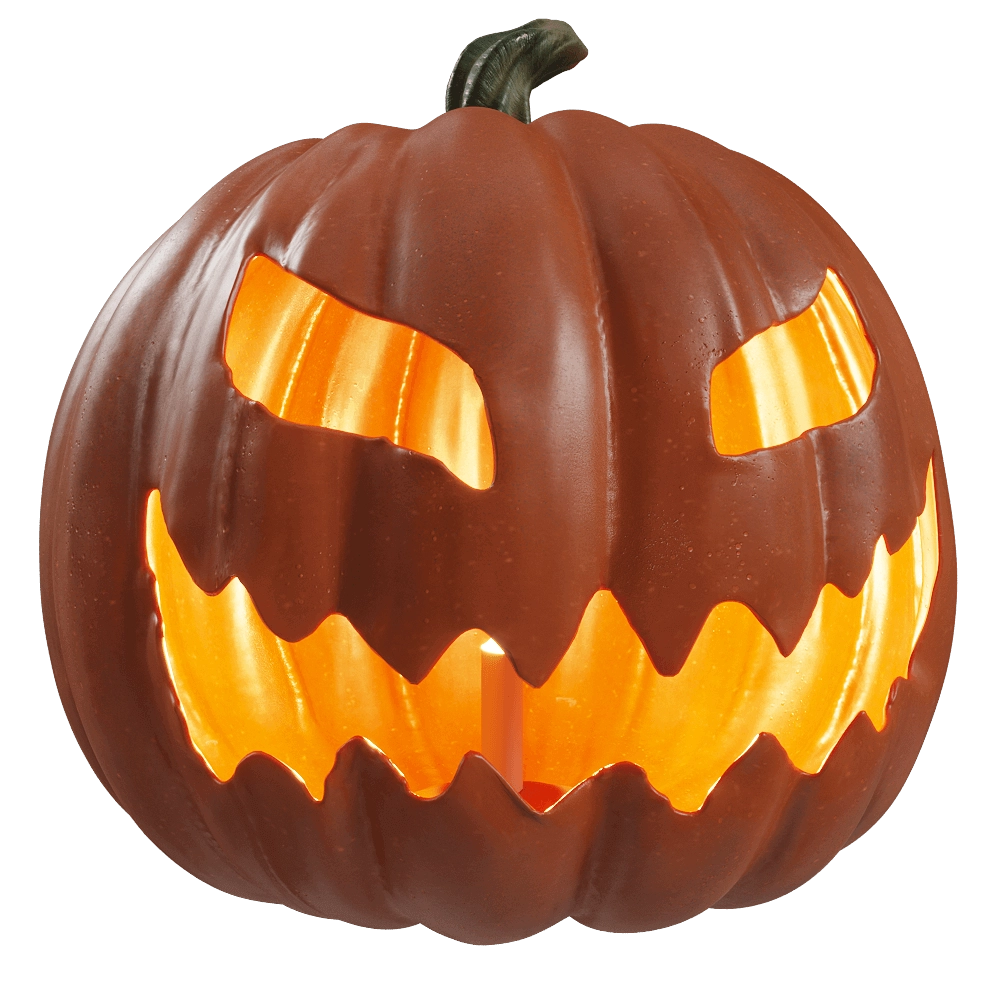 decoration - Pumpkin candle 3D Model