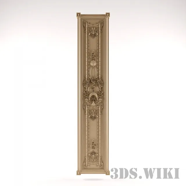 decoration - Rectangular stucco pattern 3D Model