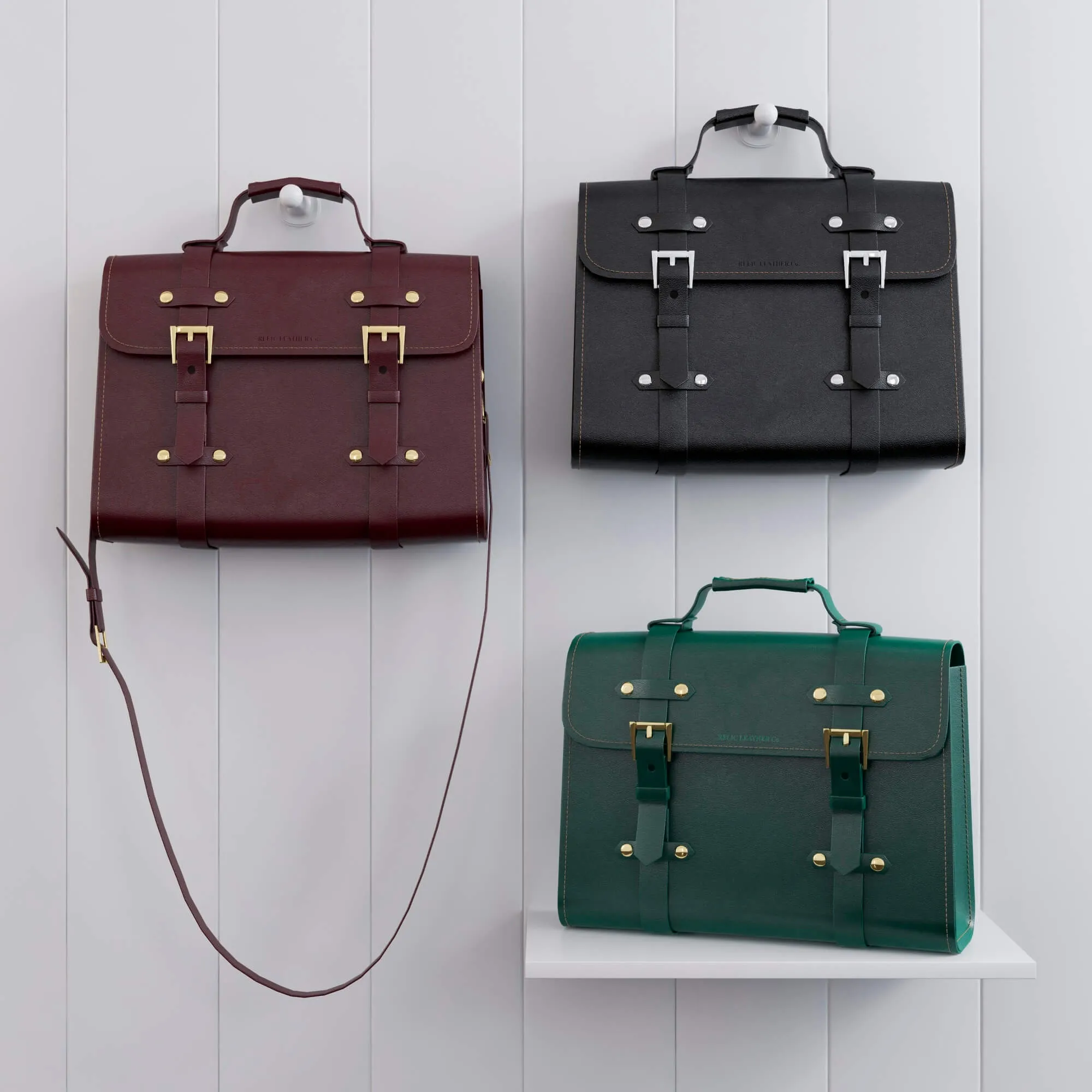 decoration - Relic leather bag 3D Model