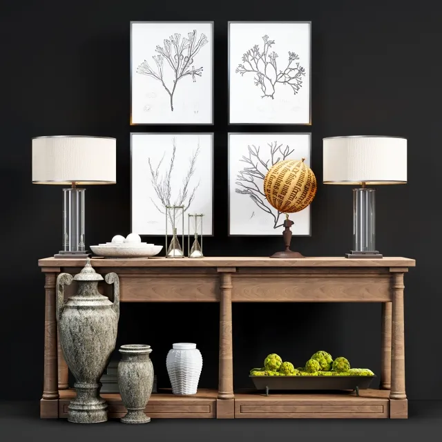 decoration - Restoration Hardware Decorative Kit 3D Model