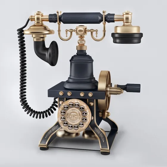decoration - Retro phone 3 3D Model
