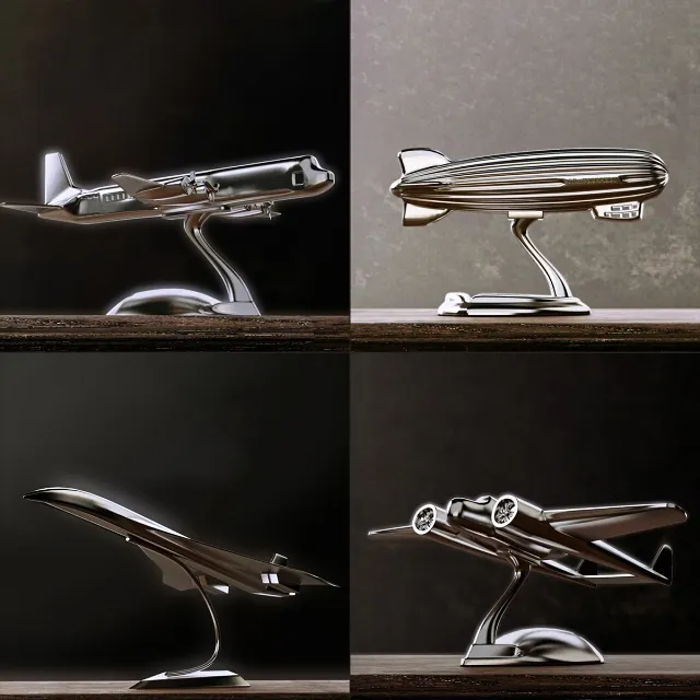 decoration - RH Aircrafts decoration set 3D Model