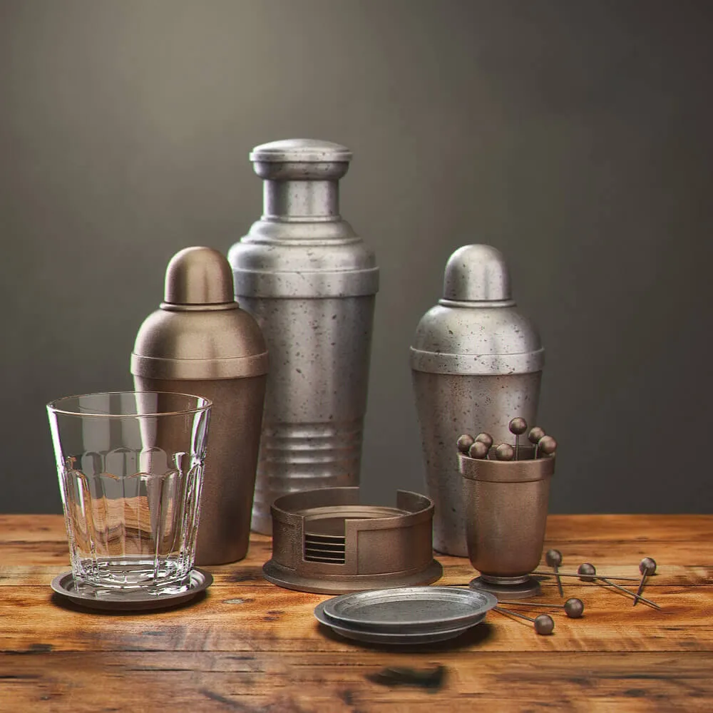 decoration - RH Vintage  hotel tablewares 3D Model