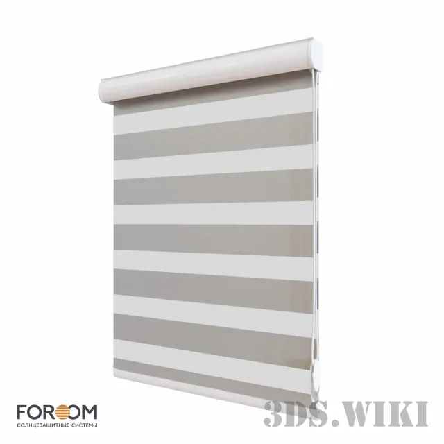 decoration - Roller blinds CLIC BOX DUO 3D Model