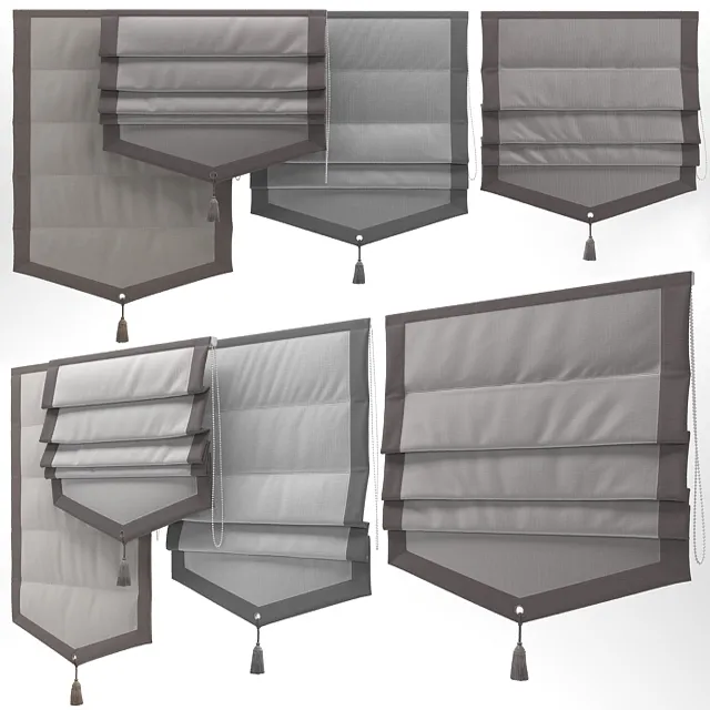decoration - Roman blind 3 3D Model