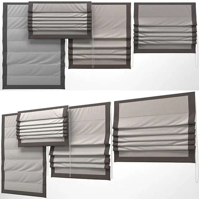 decoration - Roman blind 6 3D Model