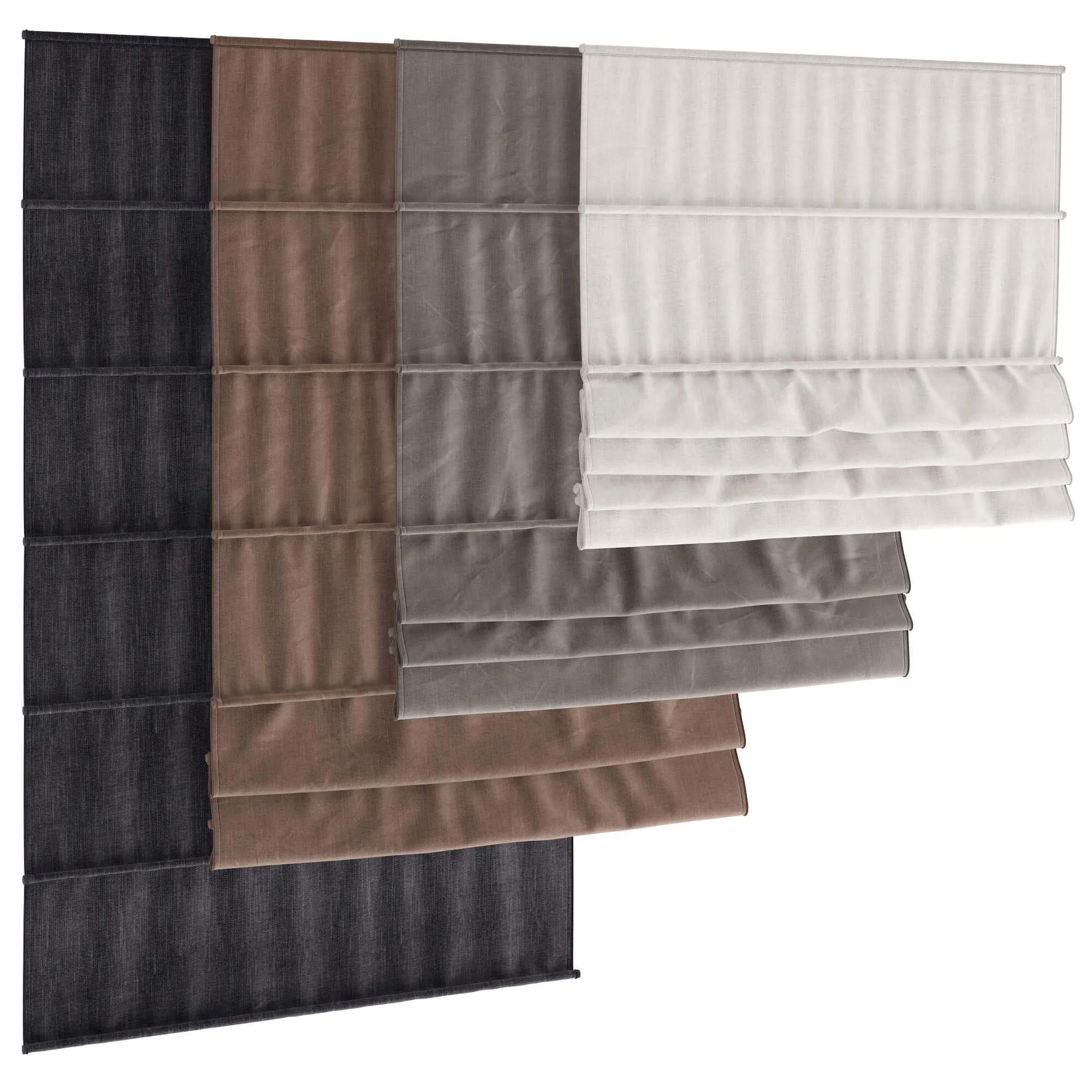 decoration - Roman blinds 07 3D Model