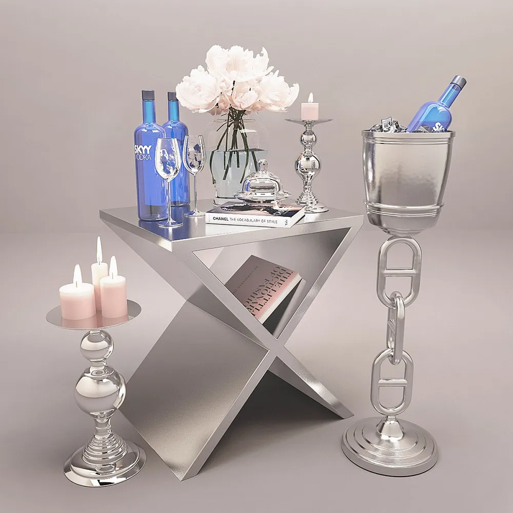 decoration - Romantic decorative set 3D Model