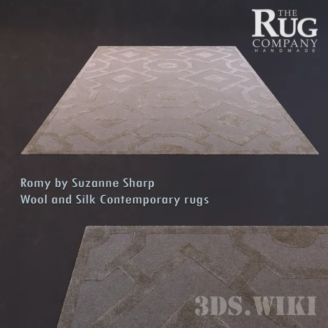 decoration - Romy by Suzanne Sharp rug 3D Model