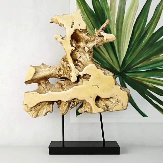 decoration - Root on Stand 3D Model