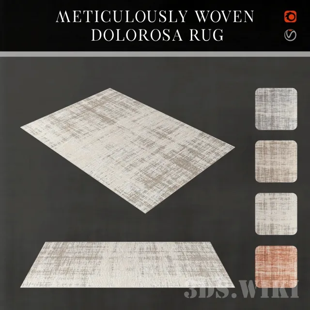 decoration - Rug Meticulously Woven Dolorosa 3D Model