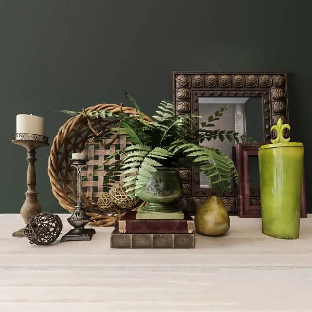decoration - Rustic decorative set 3D Model