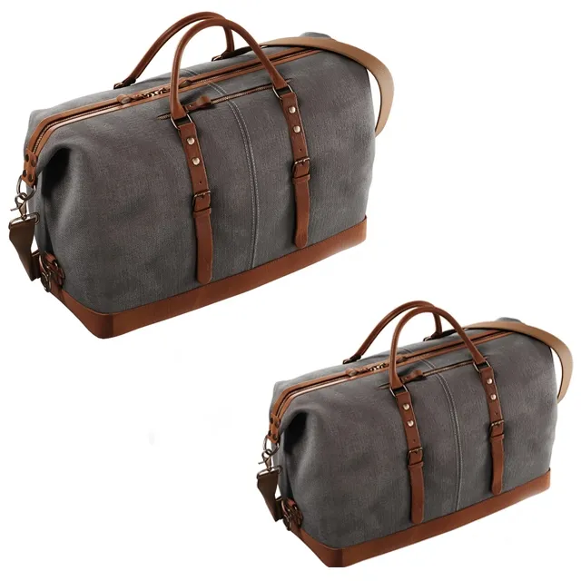 decoration - S-ZONE Trim Travel Tote Duffel Shoulder Handbag Weekend Bag 3D Model