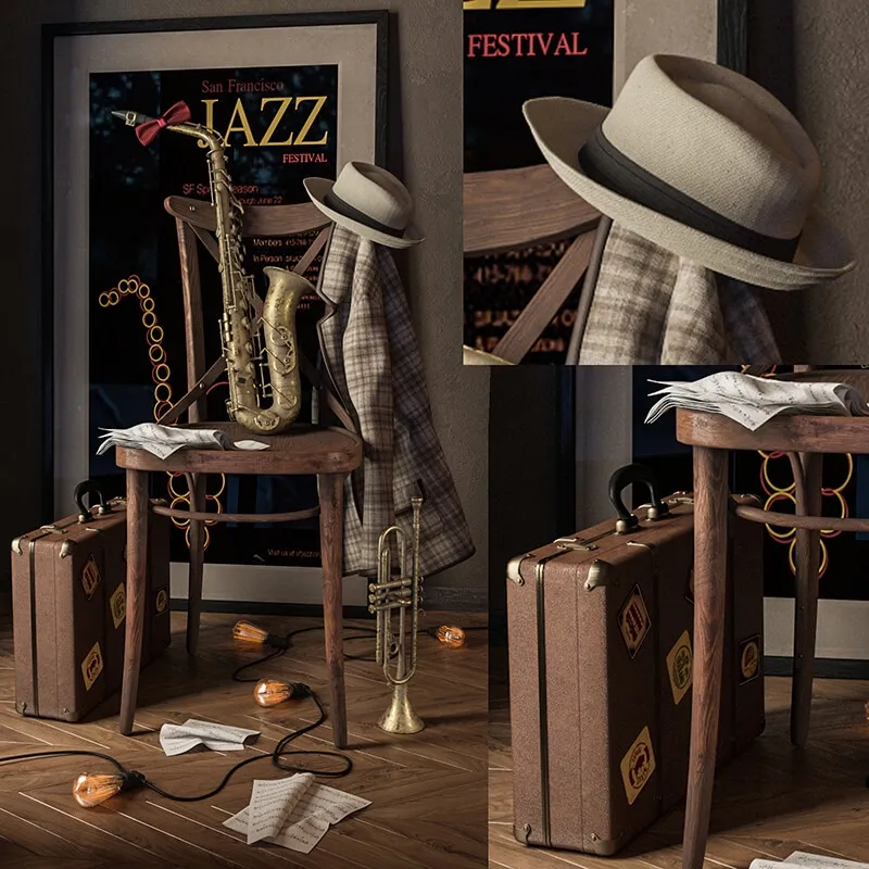 decoration - Saxophone 3D Model