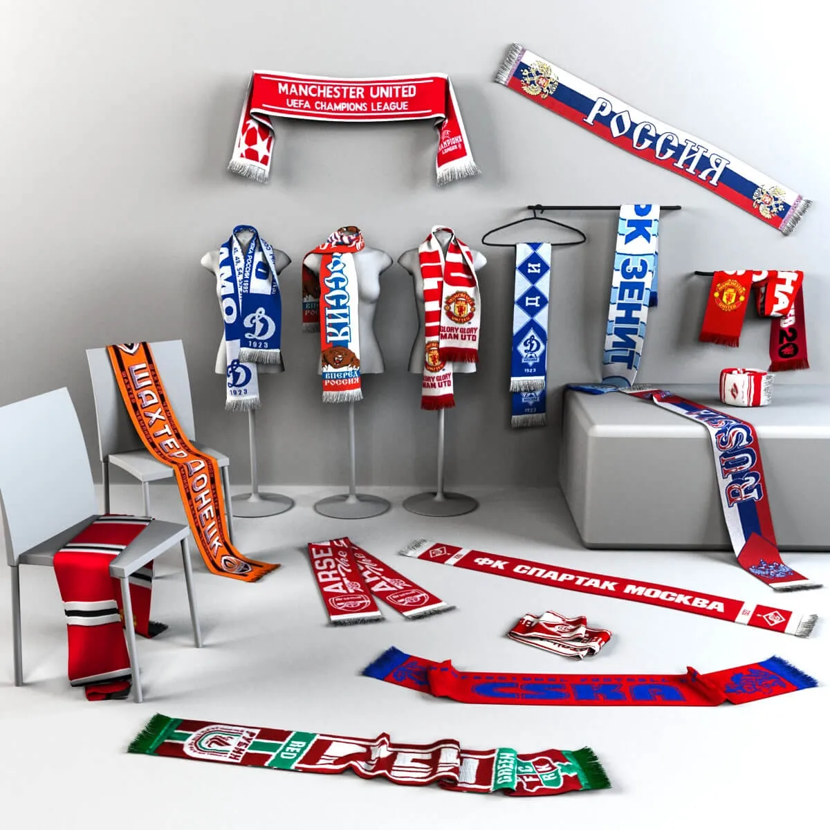 decoration - Scarfs 965 3D Model