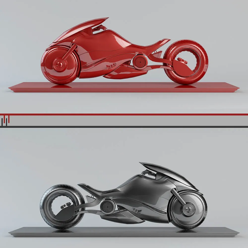 decoration - Sci-fi Bike Motorcycle 3D Model