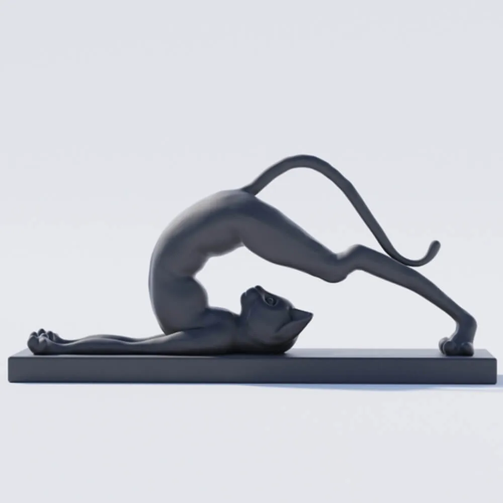 decoration - Sculpture man-cat 3D Model