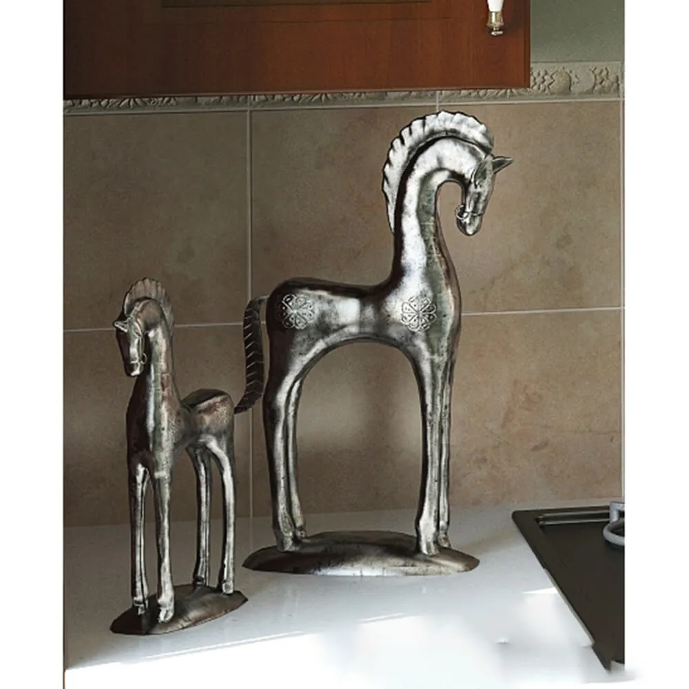 decoration - Sculpture of a horse and a foal 3D Model