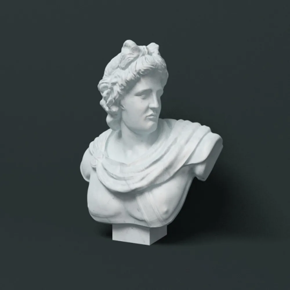 decoration - Sculpture of Apollo 3D Model