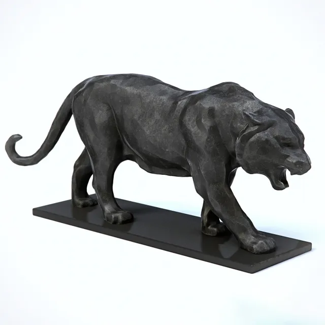decoration - Sculpture Tiger 3D Model