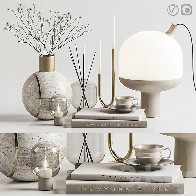 Decoration Set 001-Hauri Candleholder Arche Collection Curiosity objects Free Download