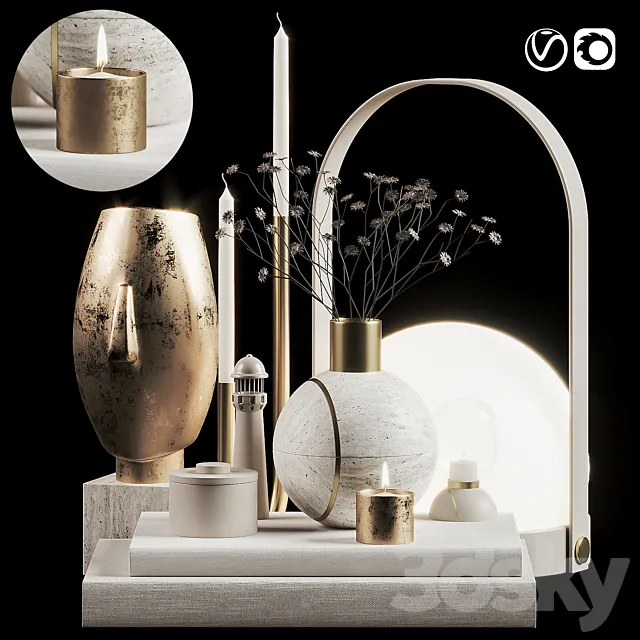 Decoration Set 009 3D Model