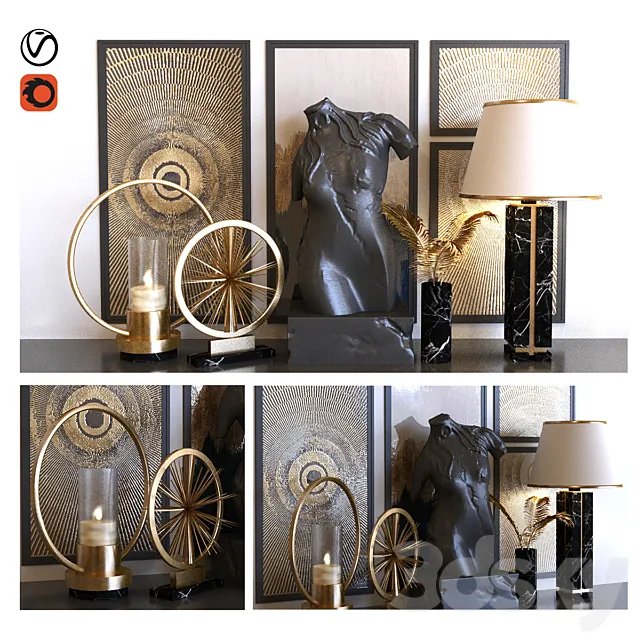 decoration set 010 3D Model