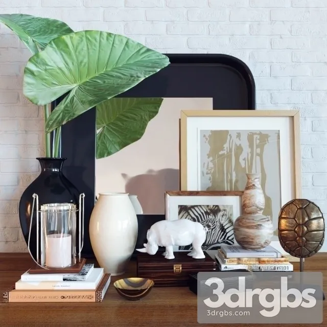 Decoration Set 03 3D Model Free