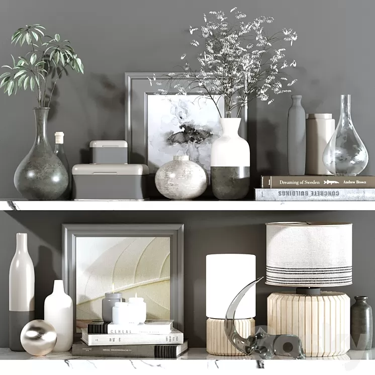 Decoration set 125 3D Model Free