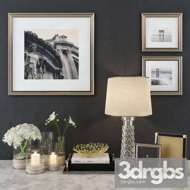 Decoration Set 2017 3D Model Free