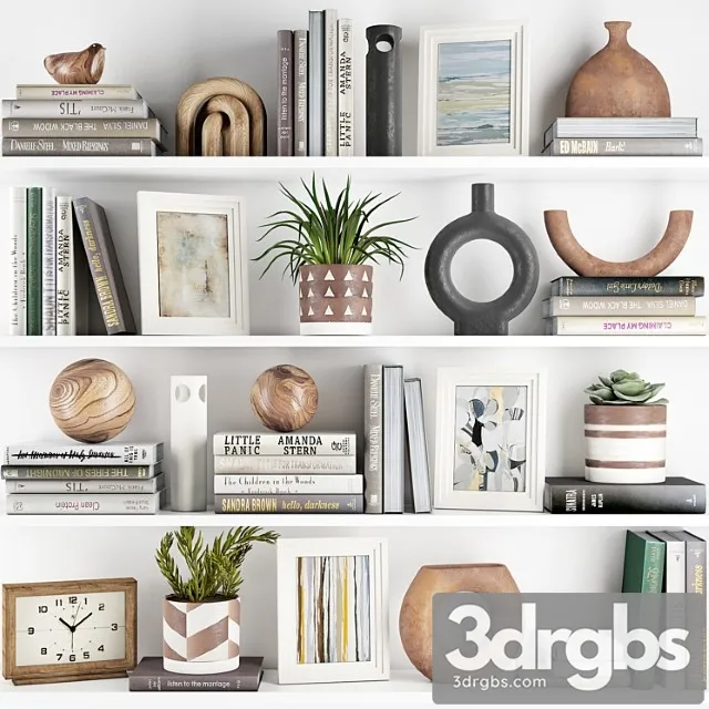 Decoration Set 21 1 2 3D Model Free