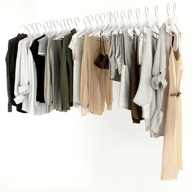 decoration - set clothes 05 3D Model