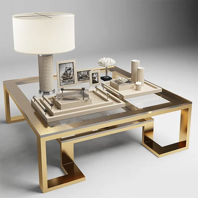 decoration - Set decoration Riviere table 04 3D Model