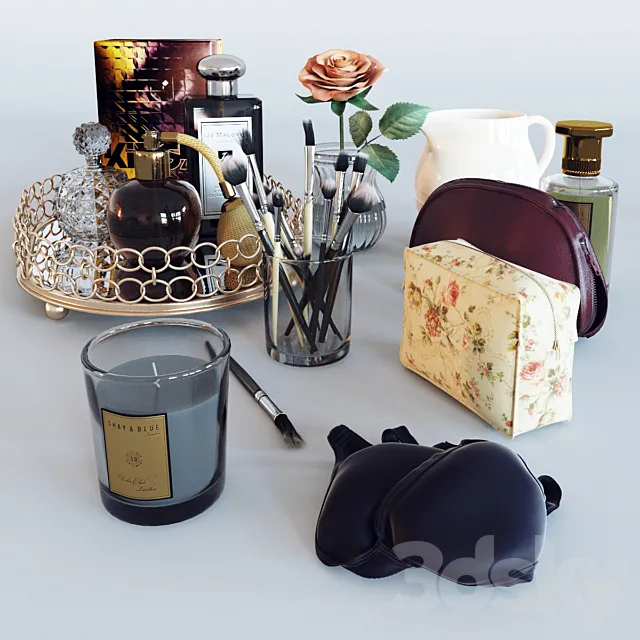 Decoration set makeup 3DModel