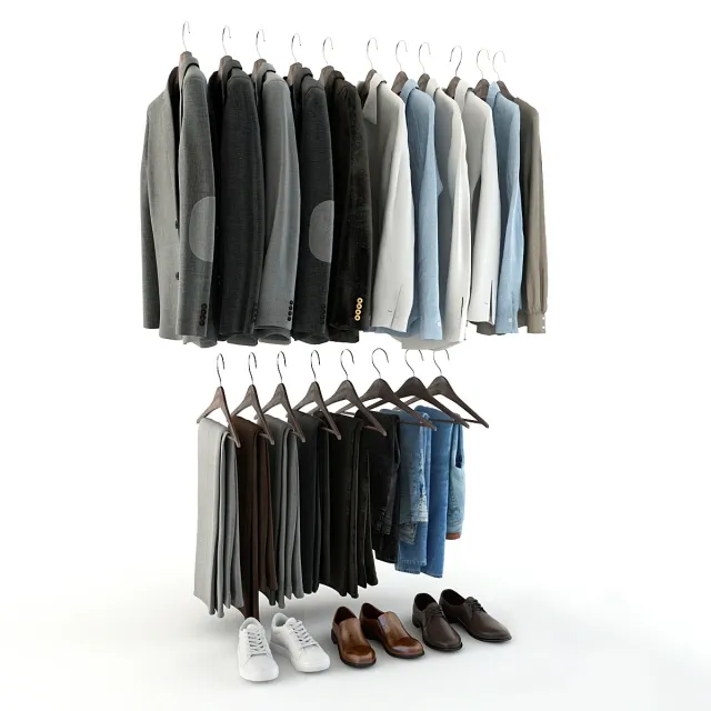 decoration - Set of clothes_06 3D Model