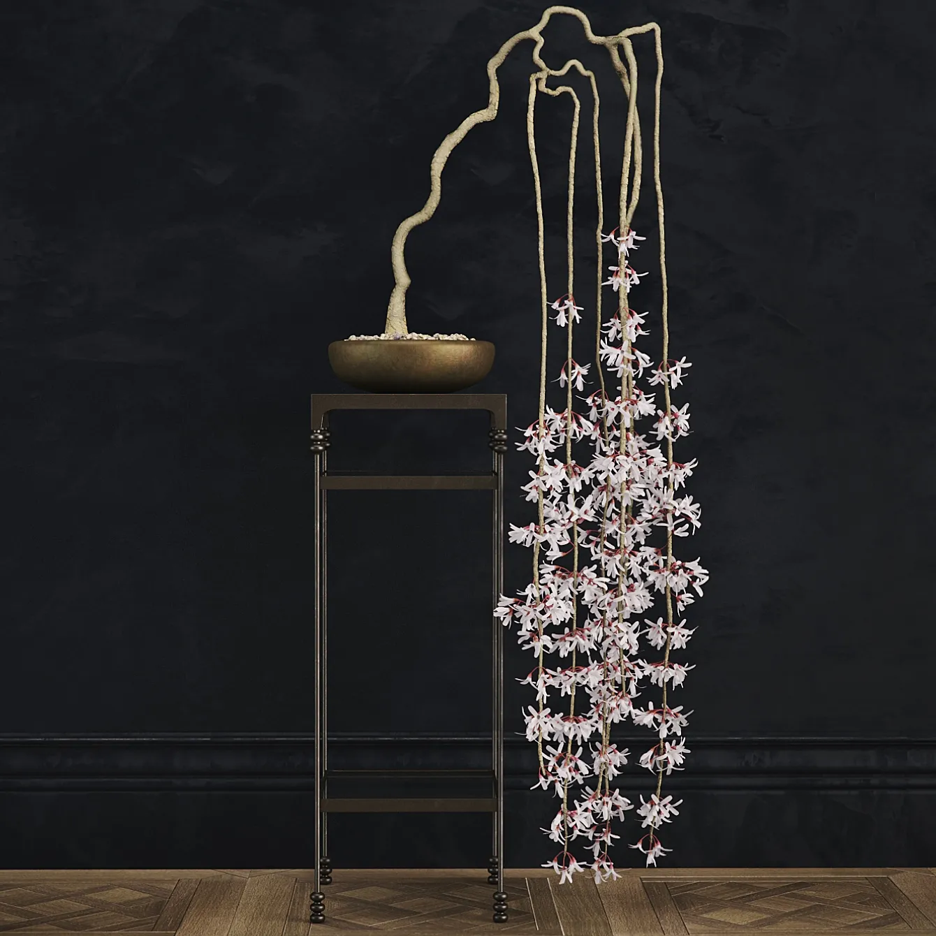 decoration - Set of decor with flower 08 3D Model