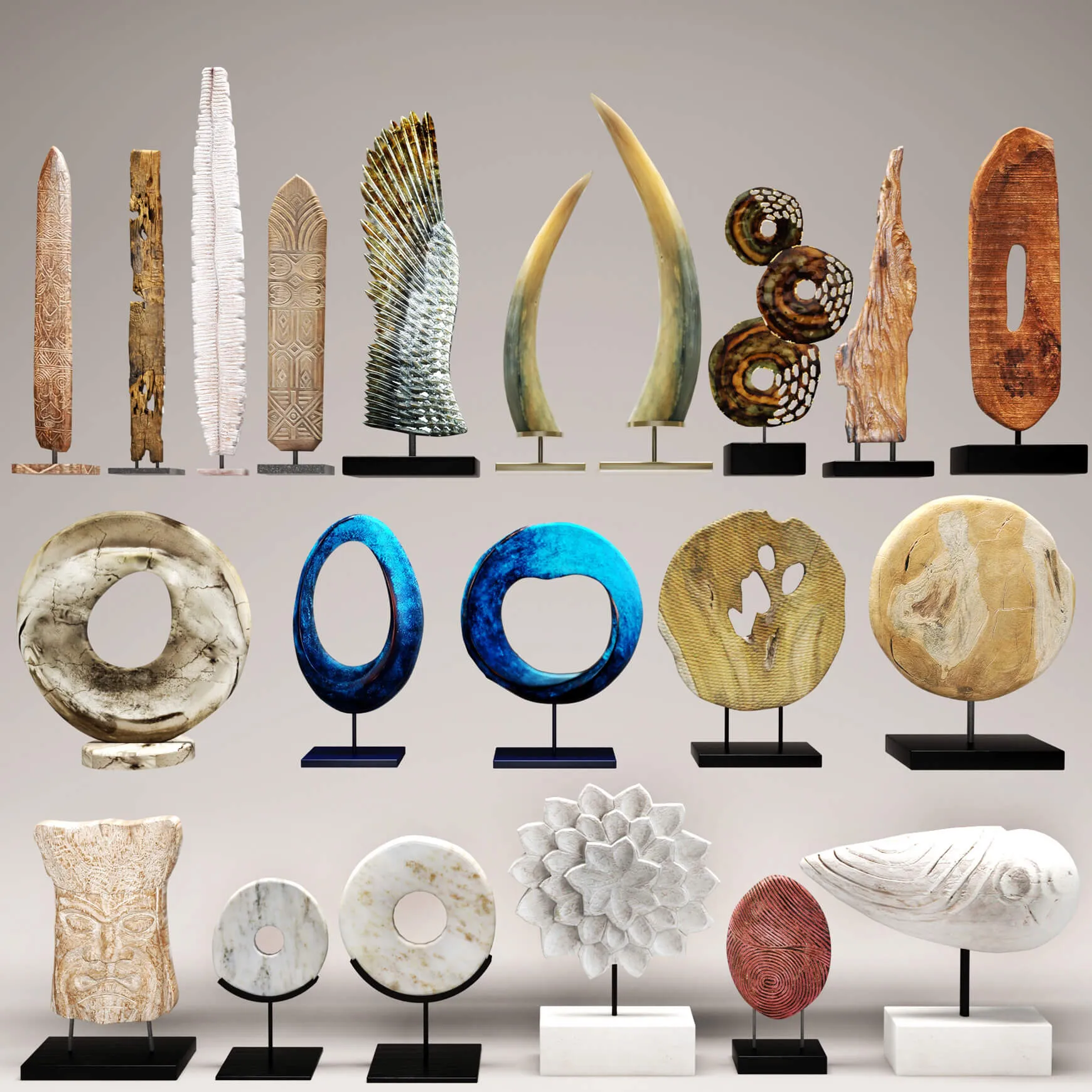 decoration - Set of decorative objects 02 3D Model